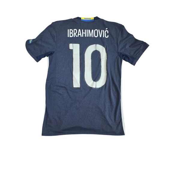 Adidas Sweden Ibrahimovic #10 Jersey S ClimaCool 2015 Soccer Football Shirt - Picture 5 of 11